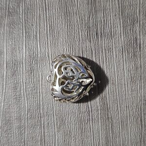 Elegant Silver Heart Pendant